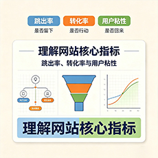 阿里建站-理解网站核心指标：跳出率、转化率与用户粘性